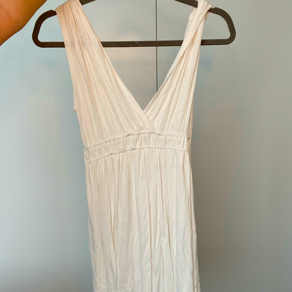White summer dress! Perfect as is or a cover up!